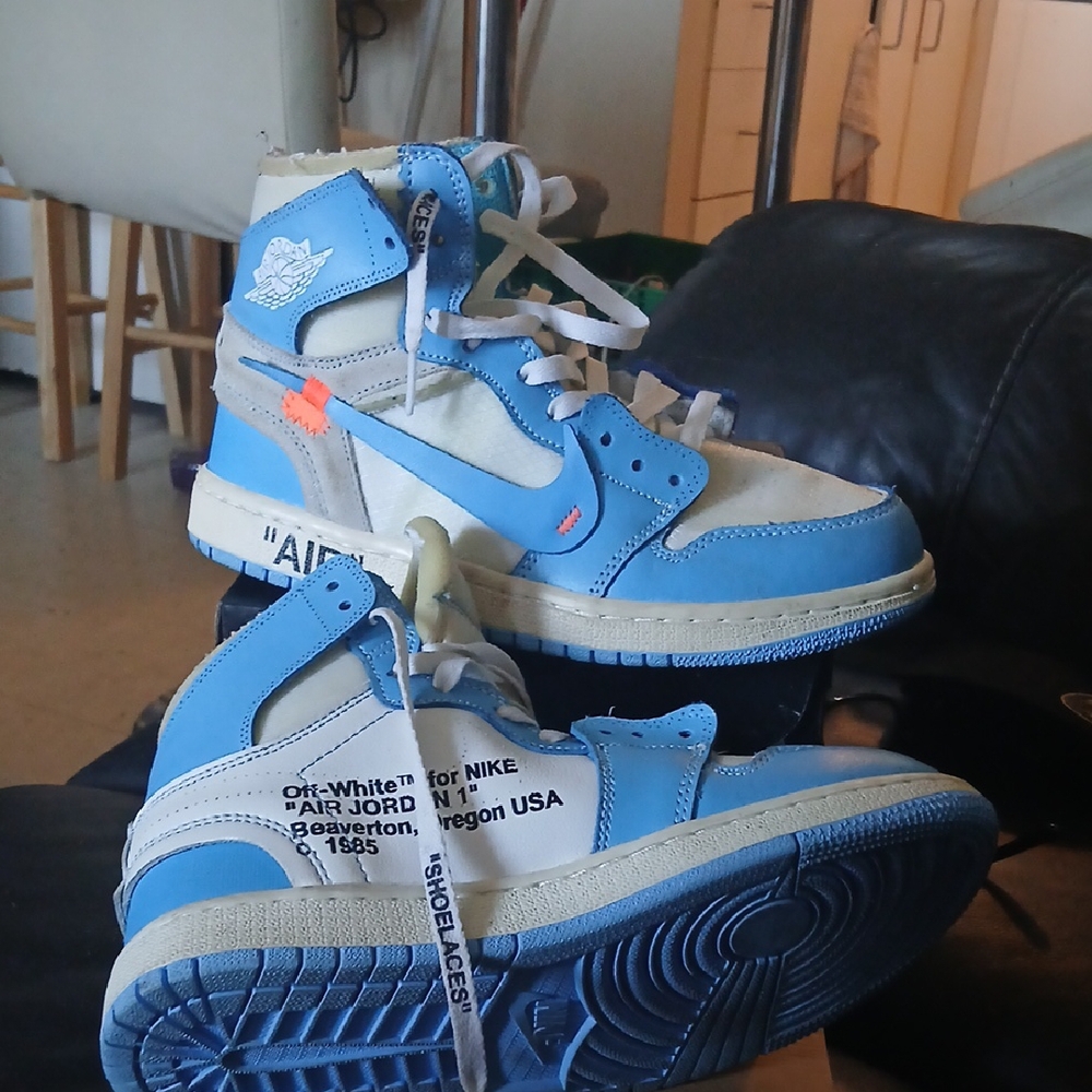 Off-White Blue Sneakers Deconstructed Aesthetic